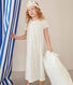 Camicia da notte travestimento con diadema bambina in cotone