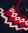 Pullover jaquard in lana e cotone bambino blu SMOKING/bianco MULTICO