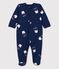 Tutina pigiama bebè in cotone biologico Tajinebanane x Petit Bateau blu MEDIEVAL/bianco MULTICO