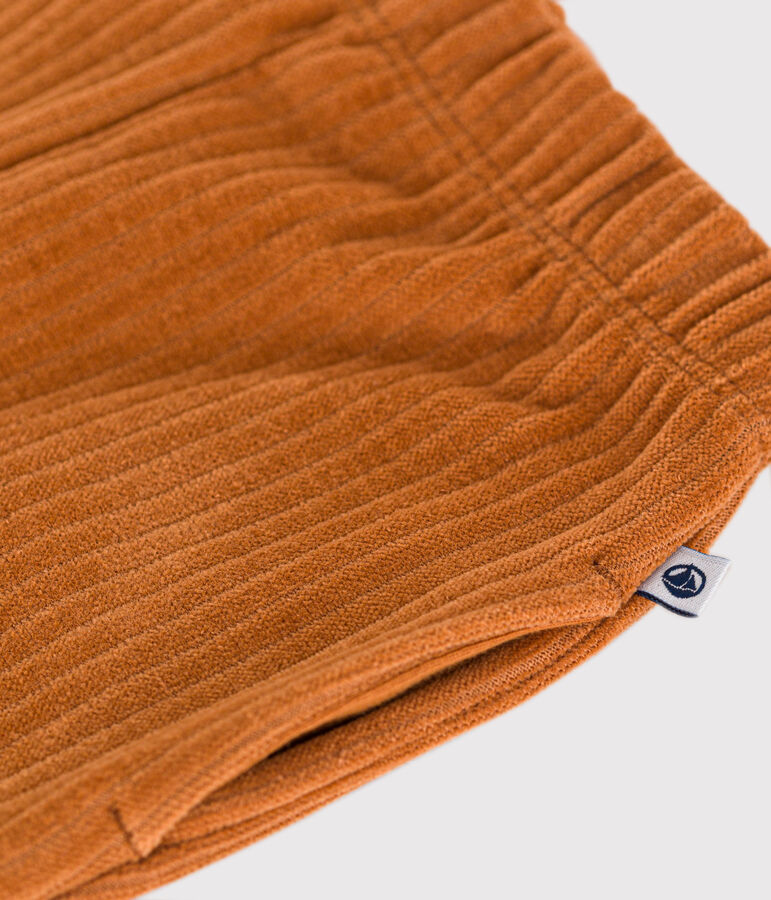 Pantaloni in velluto per beb&egrave; marrone
