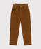 Pantaloni in velluto bambina marrone CUIVRE