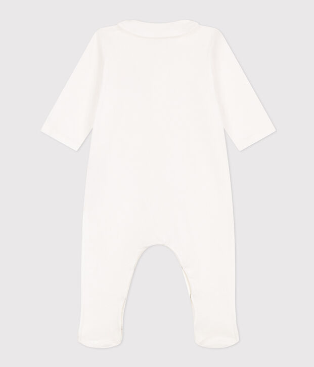 Pigiama in cotone motivo cuoricino bianco