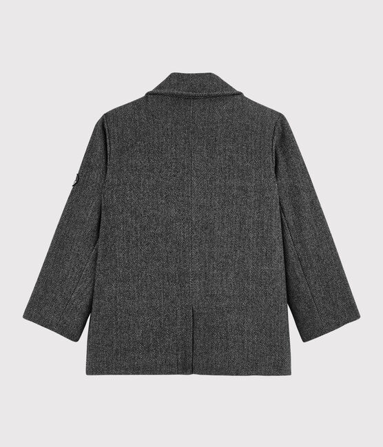 Caban in drap di lana ragazzo grigio CITY CHINE
