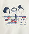 T-shirt bambina maniche lunghe serigrafata bianco MARSHMALLOW