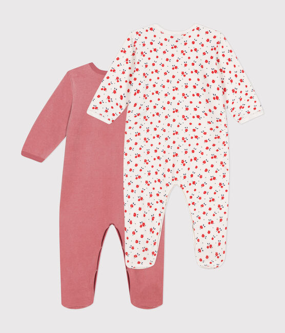 Set di 2 pigiami in ciniglia neonato variante 1