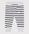Pantalone a righe bebè maschietto bianco MARSHMALLOW/blu SMOKING