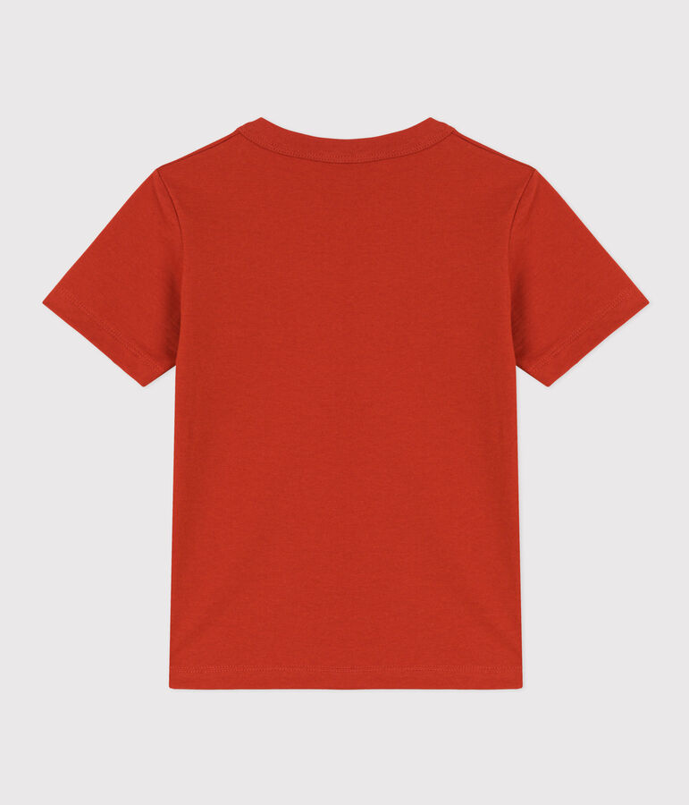 T-shirt  maniche corte in cotone bambino rosso