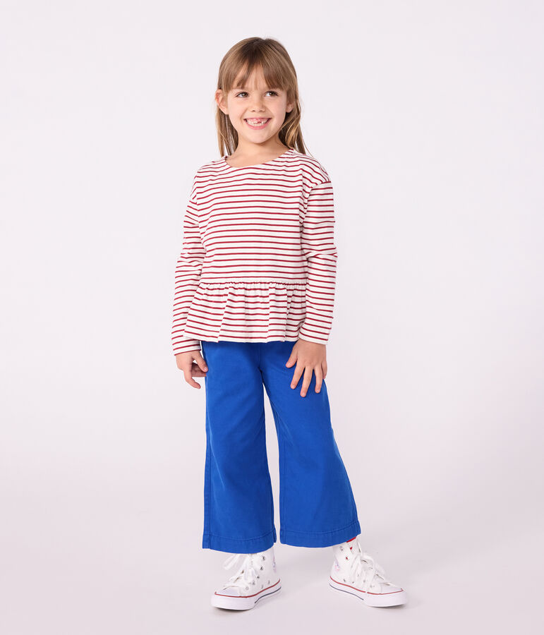 Marini&egrave;re in cotone bambino rosso/rosso