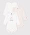 Lot de bodies manches longues en coton multicolore