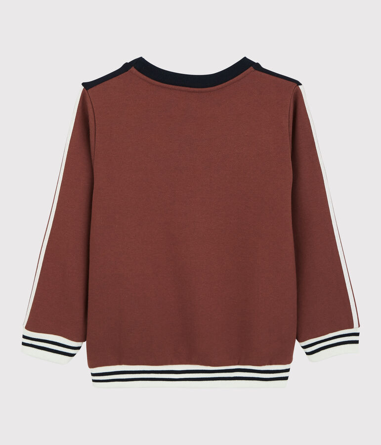 Felpa in molleton bambino arancione