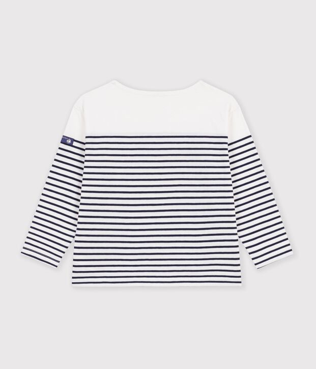 Marini&egrave;re in cotone bambino bianco/blu