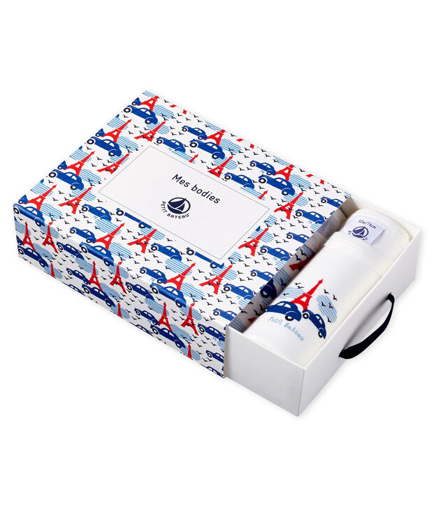 Trio body manica corta beb&egrave; maschio multicolore