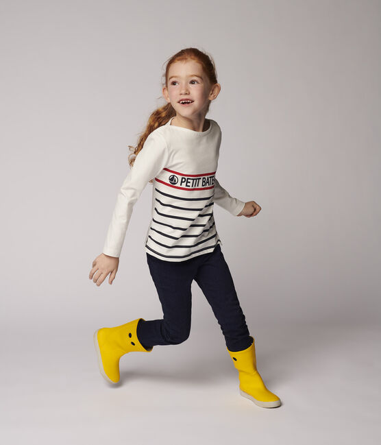 T-shirt in jersey bambina - bambino bianco MARSHMALLOW