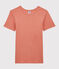 T-shirt punto coccotte ICONICA in cotone bio Donna rosa PAPAYE