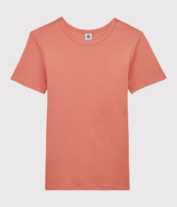 T-shirt punto coccotte ICONICA in cotone bio Donna rosa