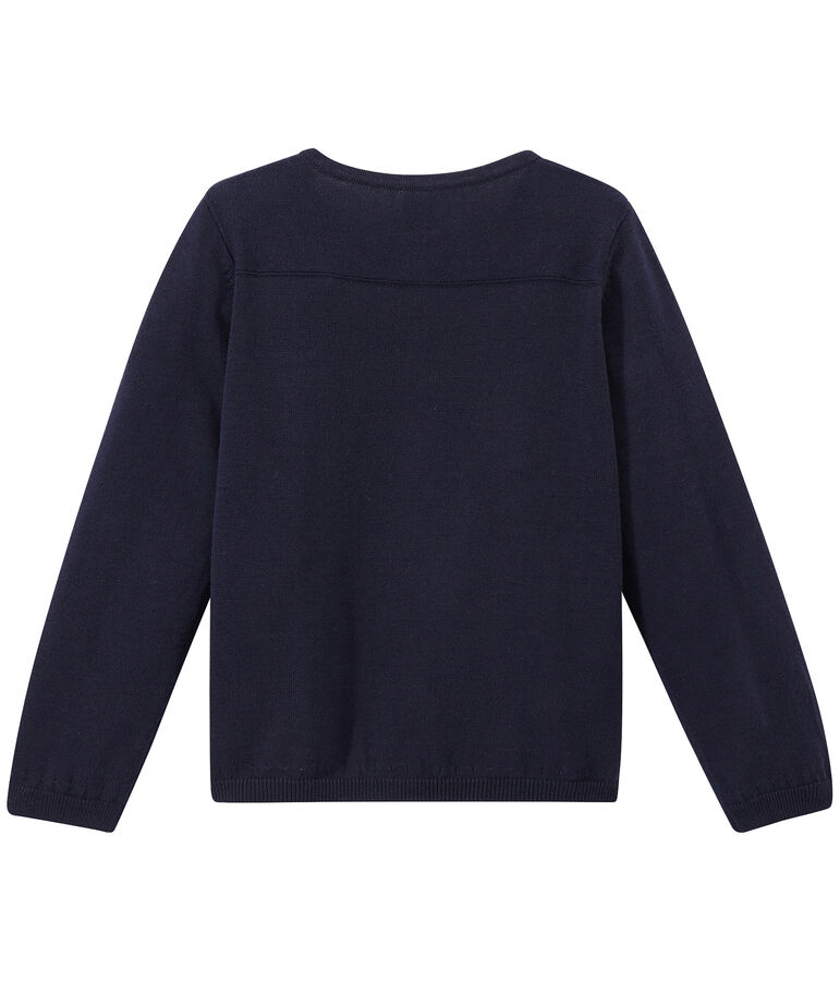 Cardigan bambina blu