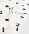 Vestaglia in pile da bambino bianco MARSHMALLOW/blu MEDIEVAL