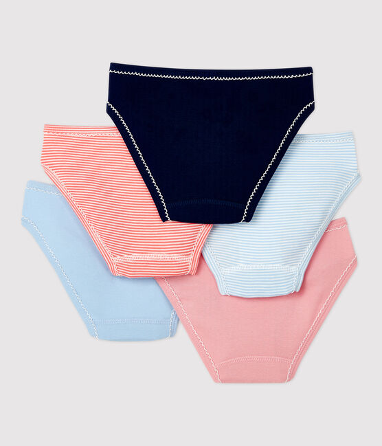 Confezione da 5 slip bambina fantasia Parigi in cotone variante 1