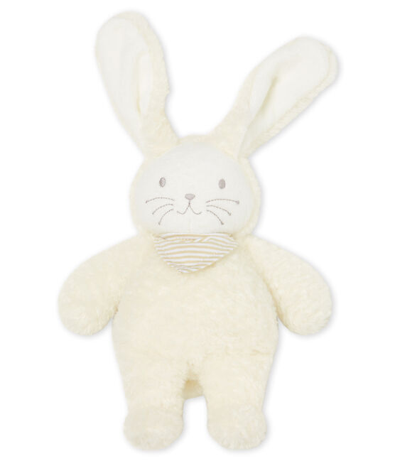 Doudou coniglietto musicale bebè in sherpa bianco MARSHMALLOW