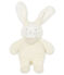 Doudou coniglietto musicale bebè in sherpa bianco MARSHMALLOW