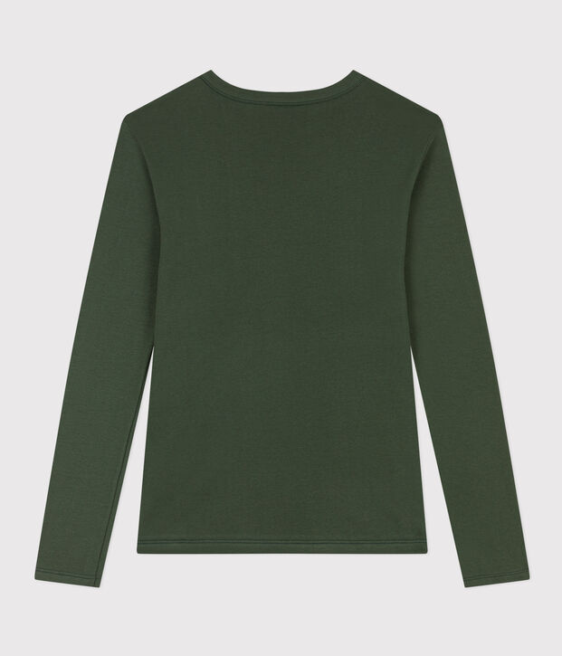 T-shirt L'ICONIQUE girocollo in cotone Donna verde