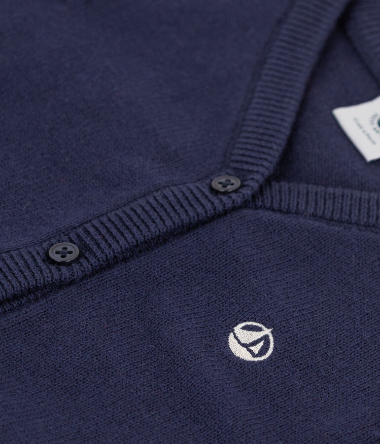 Cardigan in tricot beb&egrave; blu