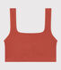 Bralette a tinta unita in cotone ed elastan donna