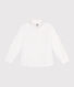 Camicia bambino a maniche lunghe in cotone tinta unita