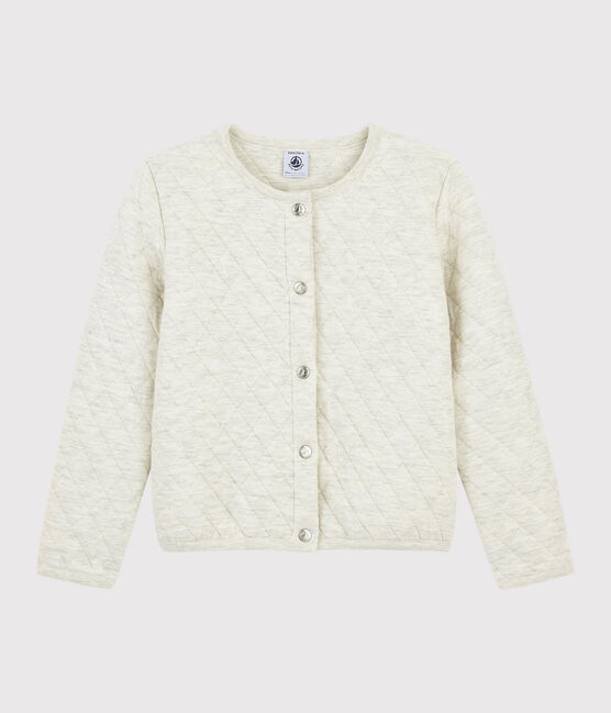 Cardigan in tubique bambina beige MONTELIMAR CHINE