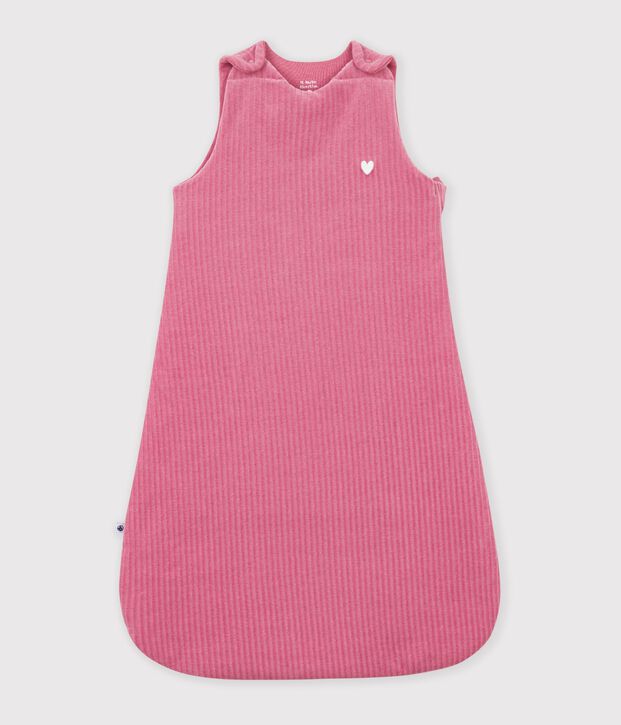 Sacco nanna in ciniglia tinta unita neonata TOG 3 rosa