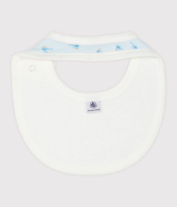 Bavaglino beb&egrave; a costine blu/multicolore