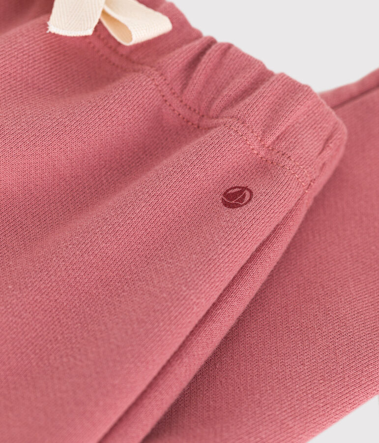 Pantaloni beb&egrave; in tessuto felpato rosa ROSEWOOD
