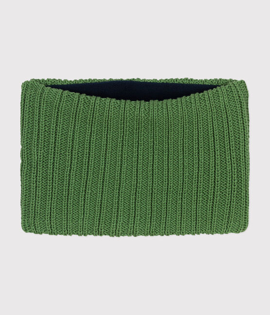 Snood in maglia foderata in pile bambino verde PALMERAIE