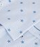 Pigiama in cotone con bottoni e stampa a stelle bambino bianco/multicolore