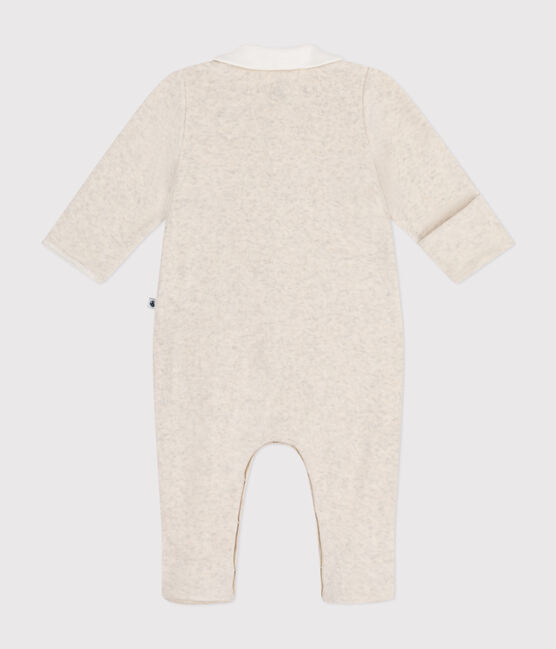 Pigiama in velluto neonato beige MONTELIMAR CHINE