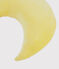 Cuscino a luna in velluto giallo BLE