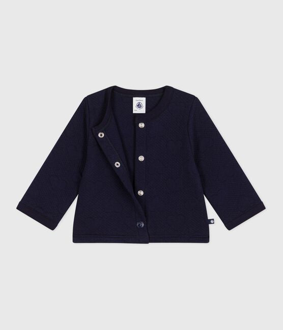 Cardigan in cotone spesso con motivo a cuori neonata SOIR