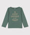 T-shirt a maniche lunghe in cotone bambino unisex  verde VALLEE