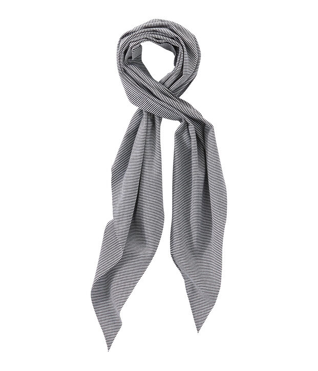 Foulard donna millerighe blu/bianco