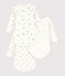 Set di body a maniche lunghe in cotone con stampa neonato multicolore