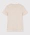 T-shirt girocollo serigrafia in cotone Donna beige MONTELIMAR CHINE