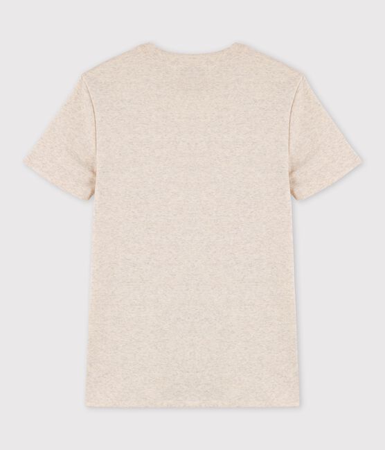 T-shirt girocollo serigrafia in cotone Donna beige MONTELIMAR CHINE