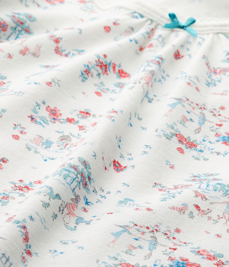 Camicia da notte per bambina stampata bianco/multicolore