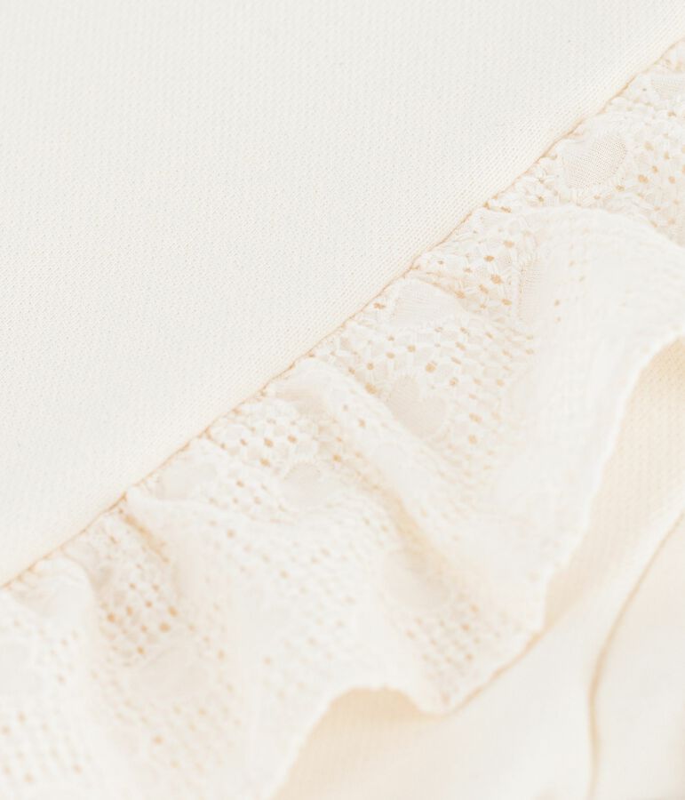 Felpa in cotone bambino ecru