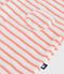 Tutina corta in spugna di cotone a righe neonato arancione MARSHMALLOW/ ABRICOT