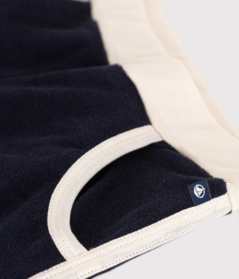 Shorts in spugna bambina blu