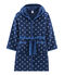 Vestaglia da bambino in pile blu MEDIEVAL/bianco MARSHMALLOW