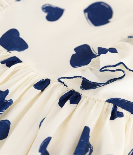 Abito senza maniche in cotone bambina blu MILK/ SOIR