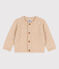 Cardigan in maglia di lana ecru AVALANCHE