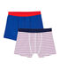 Lotto di 2 boxers ragazzo in jersey stretch